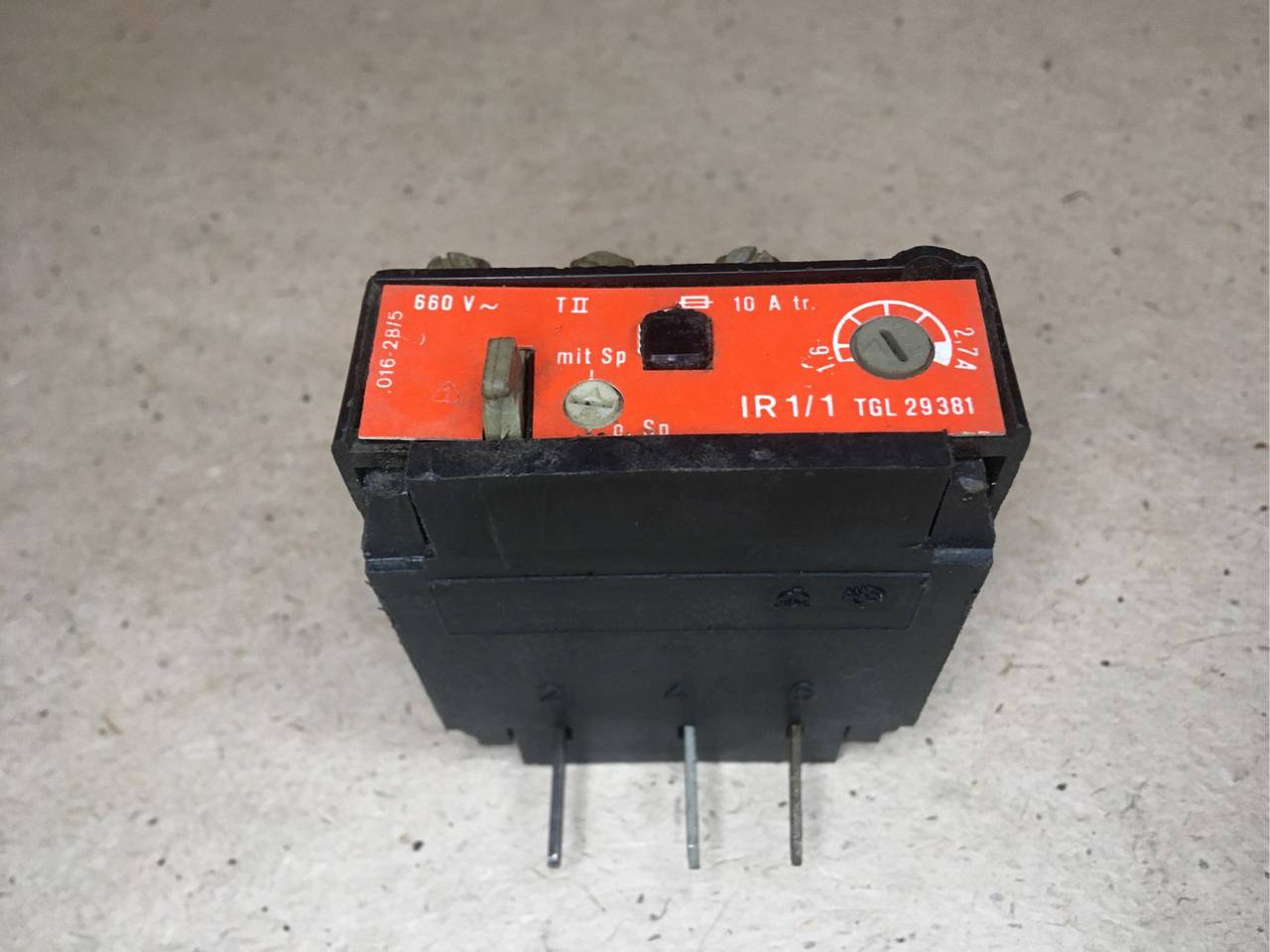 Реле тепловое IR1/1 TGL 29381 1,6-2,7A